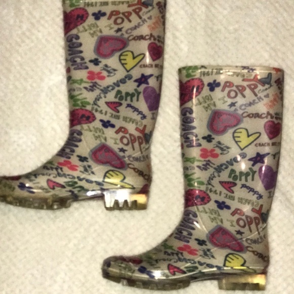 Coach Rain Boots - Picture 1 of 1